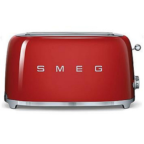Smeg - Morning Deluxe - Röd med 50's Style