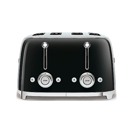 Smeg - Frukostduon - Svart högblank med 50's Style