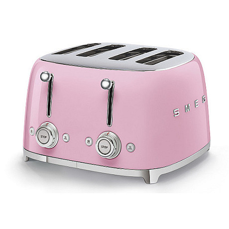 Smeg - Frukostduon - Rosa med 50's Style