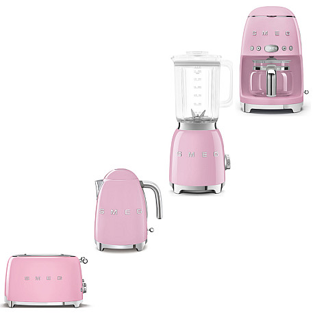 Smeg - Morgonmixen -Rosa med 50's Style