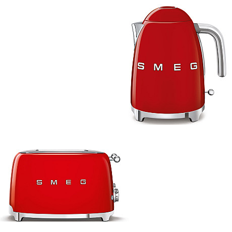 Smeg - Frukostduon - Röd med 50's Style
