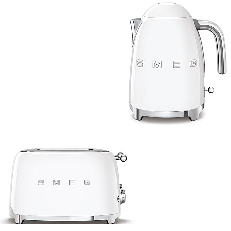 Smeg - Frukostduon - Vit med 50's Style