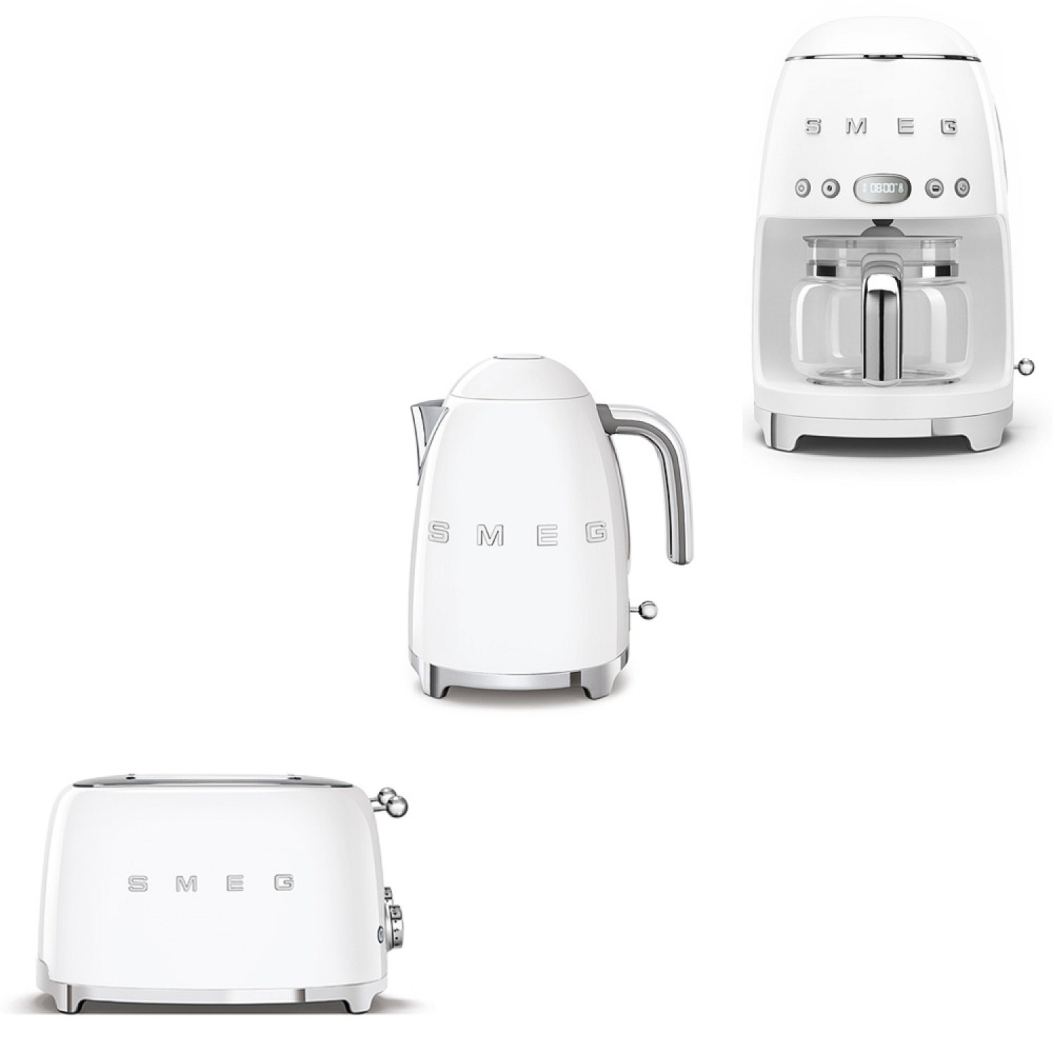 Smeg paket morgonmixen -vit med 50's style