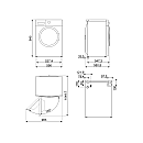 Smeg - WNP84SEAIN1 - Vit, 8 kg kapacitet med LED-belysning