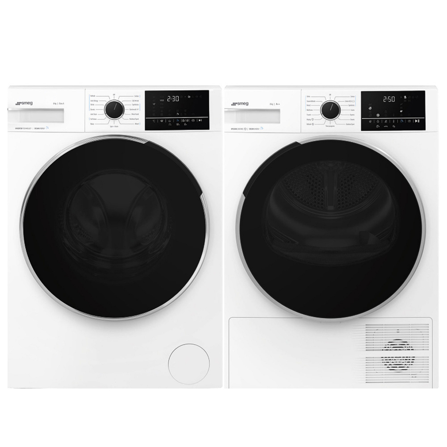 Smeg paket tv&auml;ttmaskin och torktumlare wnp84seain1-dnp09sebin