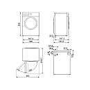 Smeg - WNP96SLAAIN1-DNP82SEIN - Tvätt med Autodose & Tork med Värmepumpsteknik