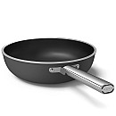 Smeg - Keramisk Wokpanna 30 cm Non-Stick, Svart