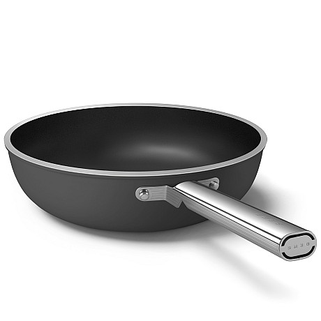 Smeg - Keramisk Wokpanna 30 cm Non-Stick, Svart