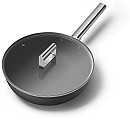 Smeg - Keramisk Wokpanna 30 cm Non-Stick, Svart