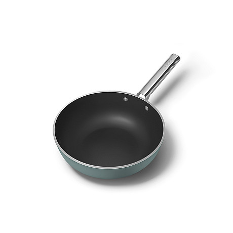 Smeg - Keramisk Wokpanna 30 cm Non-Stick, Emerald Green