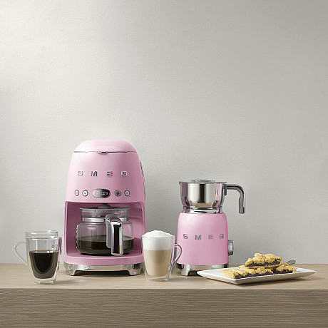 Smeg - Lilla frukostpaketet - Brödrost, mindre vattenkokare, & kaffebryggare - Rosa