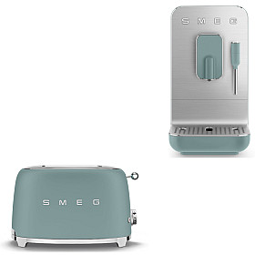 Smeg - Espresso Excellence - Emerald Green med 50's Style