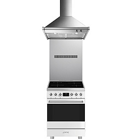 Smeg - C6IMWHM2-KITC6X-KD70XE - induktionsspis vit, stänkskydd & fläkt Smeg - C6IMWHM2-KITC6X-KD70XE - induktionsspis vit, stänkskydd & fläkt