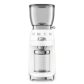 Kaffekvarn SMEG - CGF03WHEU - Högblank vit, 50's Style