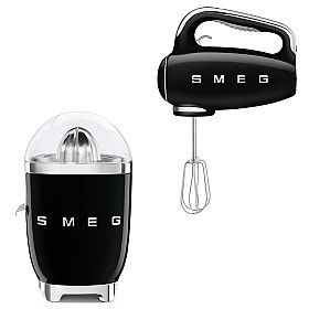 Smeg - Juice & Mix - Svart med 50's Style