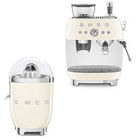  Smeg - Espresso & Citrus - Creme med 50's Style