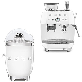 Smeg - Espresso & Citrus - Vit med 50's Style