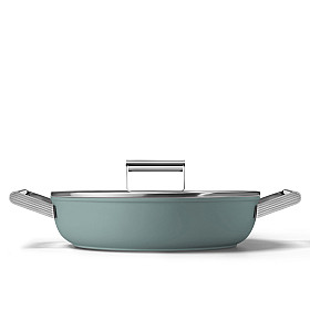 Traktörpanna Smeg - Keramisk Traktörpanna 28 cm Non-Stick, Emerald Green