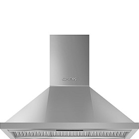 Vägghängd fläkt Smeg - KPF94X - Rostfritt stål, Bredd 90 cm