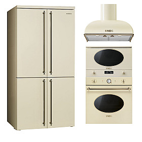 Kökspaket Smeg - Colonial Köksserie - Creme & Mässing Kökspaket Smeg - Colonial Köksserie - Creme & Mässing