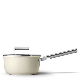 Kokkärl Smeg - Keramisk Kastrull 20 cm Non-Stick, Creme