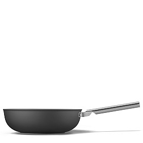 Wok Smeg - Keramisk Wokpanna 30 cm Non-Stick, Svart