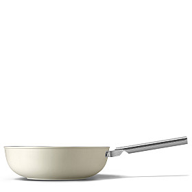 Wok Smeg - Keramisk Wokpanna 30 cm Non-Stick, Creme