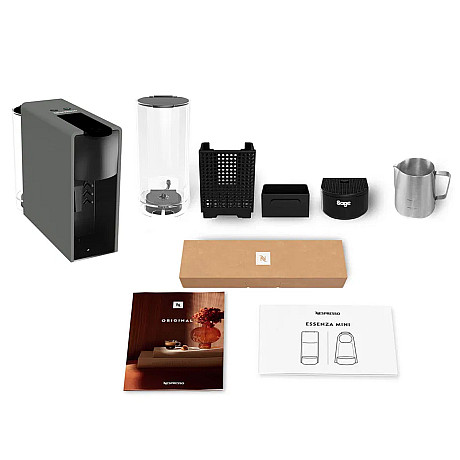 Sage - Nespresso Essenza Mini Kapselmaskin, Grå