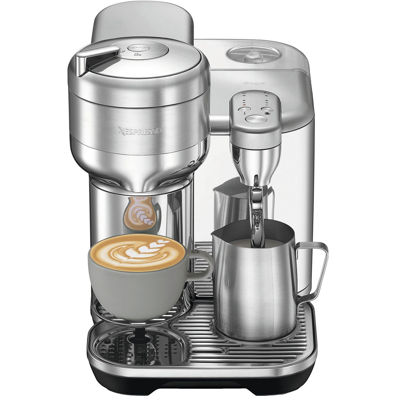 Sage kapselmaskin nespresso vertuo kapselmaskin, borstat stål