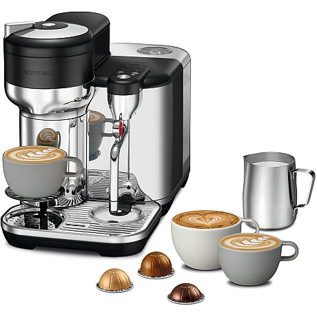 Sage - Nespresso Vertuo Kapselmaskin, Svart borstat stål