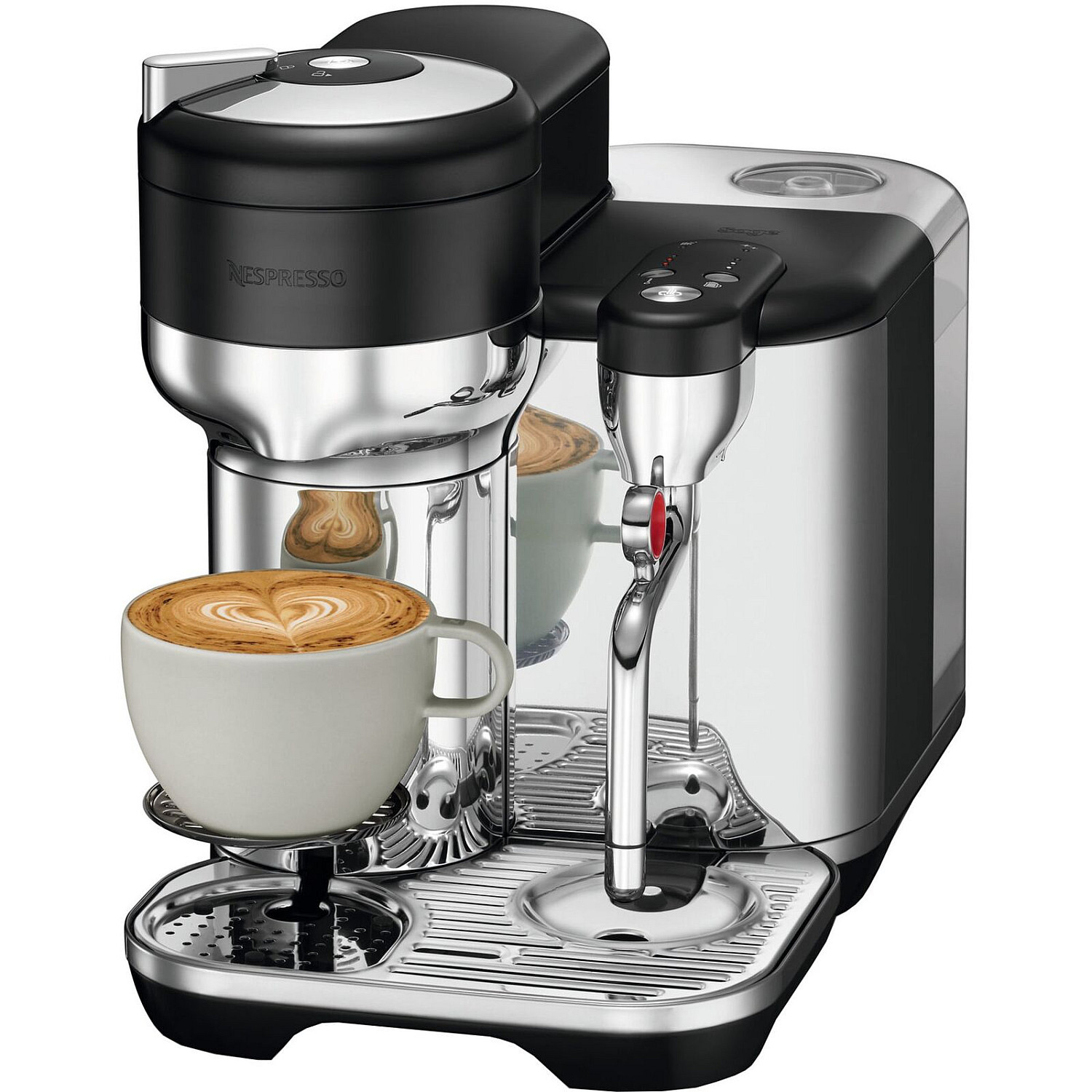 Sage kapselmaskin nespresso vertuo kapselmaskin, svart borstat st&aring;l
