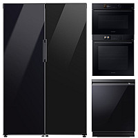 Samsung - Clean Black kökspaket hel kyl och frys