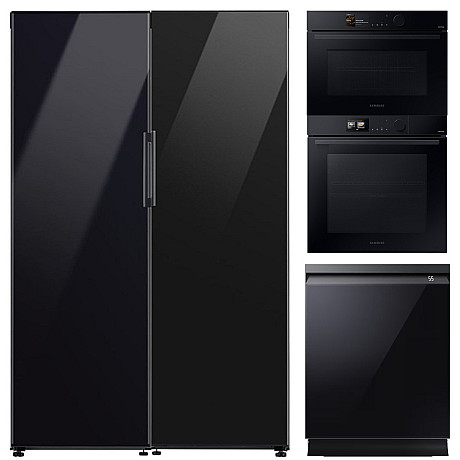 Samsung - Clean Black kökspaket hel kyl och frys
