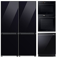 Samsung - Clean Black kökspaket med kombiskåp