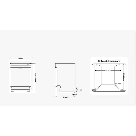 Samsung - DW70H72YCURU1, Silver