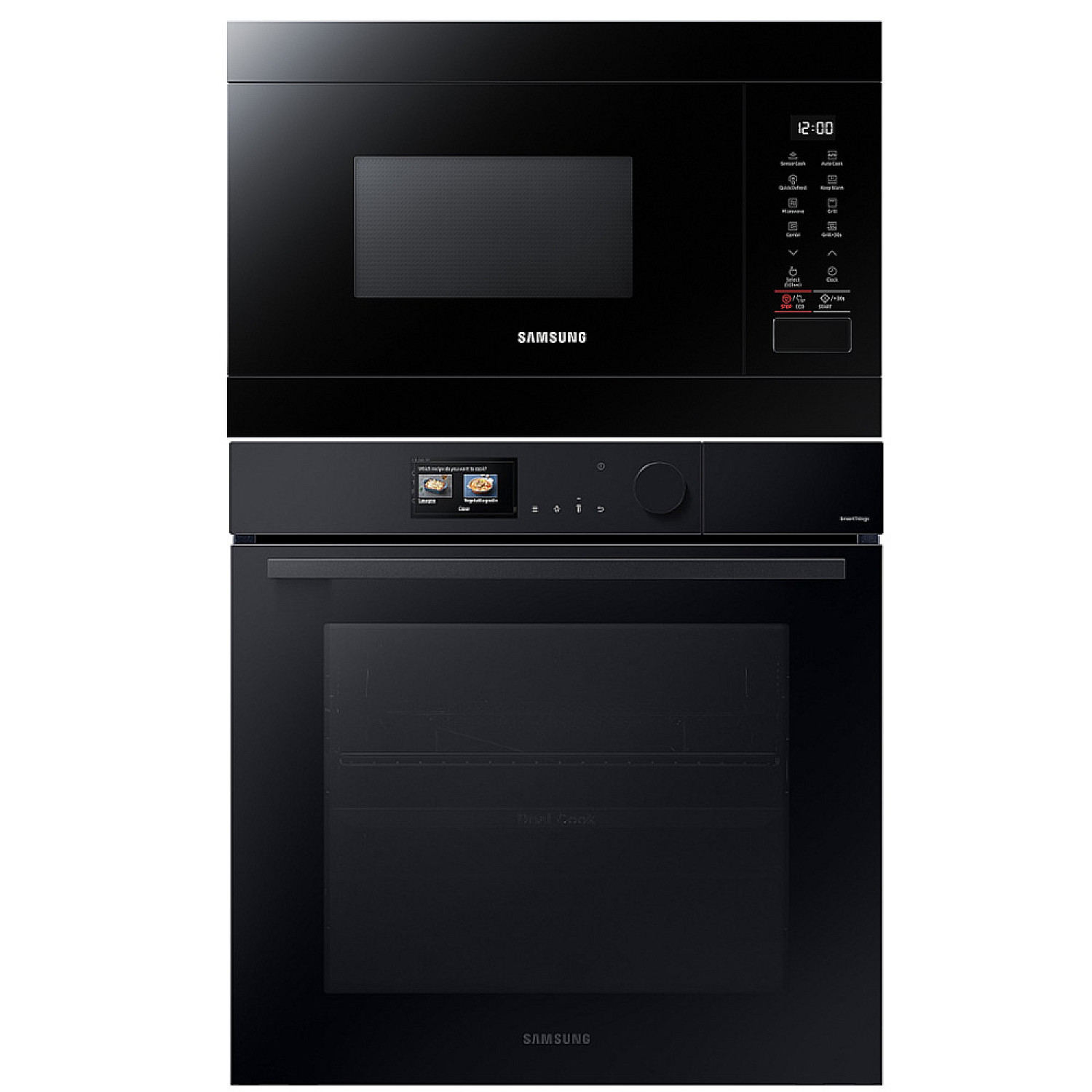 Samsung ugn och mikro nv7b6699acku1 - mg22t8284abe4, dubbel &aring;ngfunktion, pyrolys, quick defrost