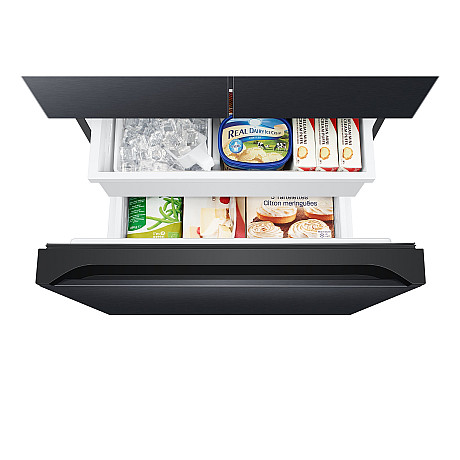 Samsung - RF50C530EB1-EF, Black steel, Slim - 82 cm bred, Inbyggd ismaskin
