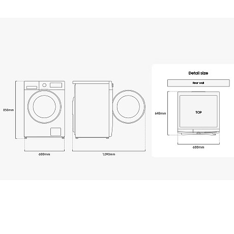 Samsung - WD90DG5B15BEEE - AI Energy Mode