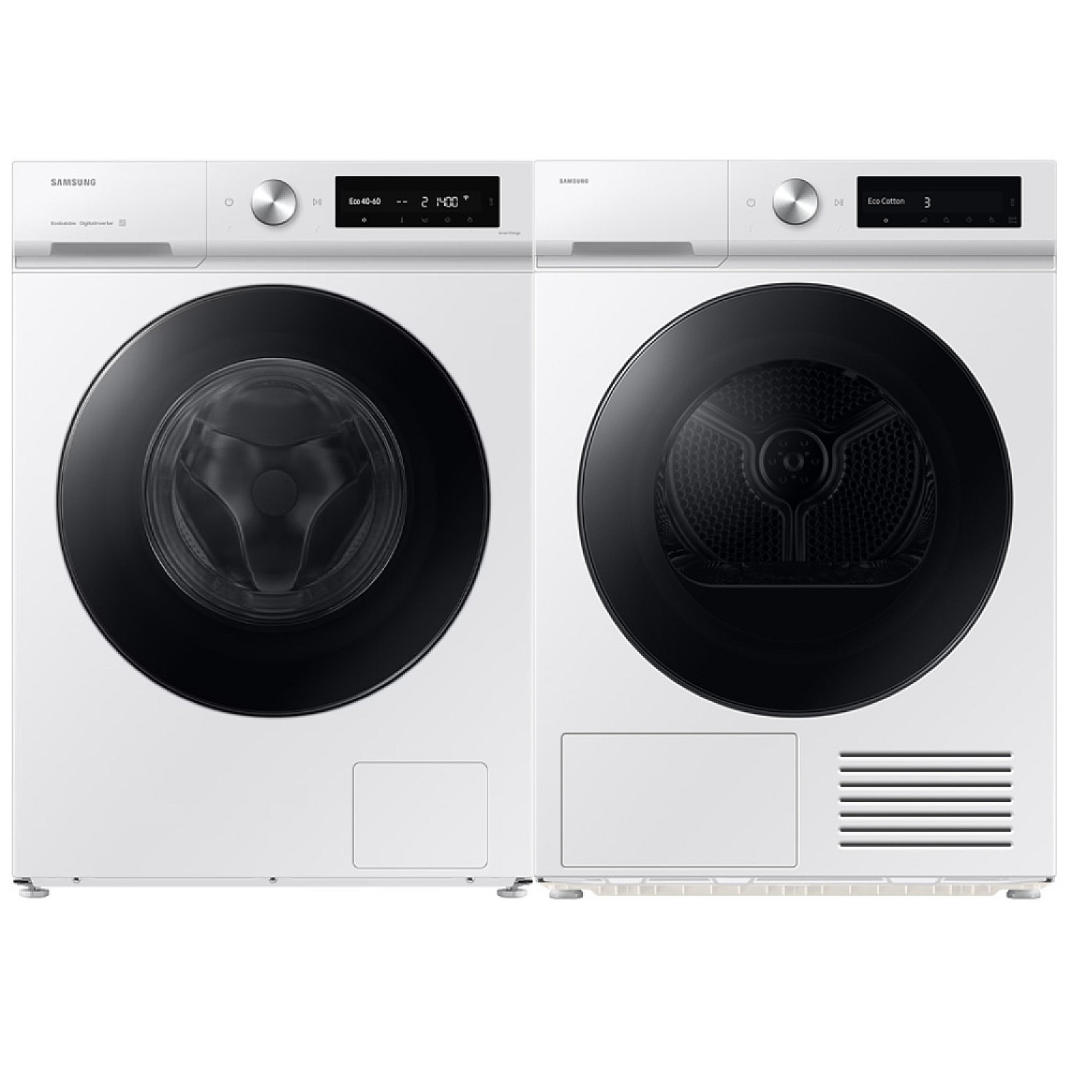 Samsung paket tv&auml;ttmaskin och torktumlare ww11db7b34gwu3-dv90db7845gwu3