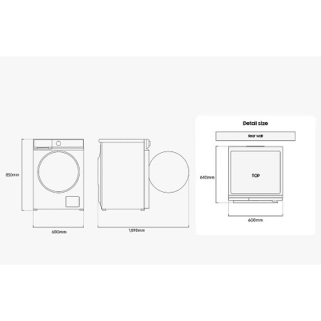 Samsung - WW11DB7B34GWU3-DV90DB7845GWU3