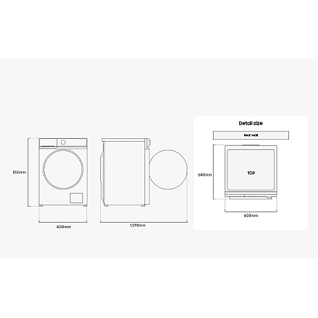 Samsung - WW90DB7U34GWU3 Bespoke  9KG