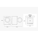 Samsung - WW90DG5G34ABEE  9kg, Svart