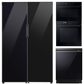 Kökspaket Samsung - Clean Black kökspaket hel kyl och frys