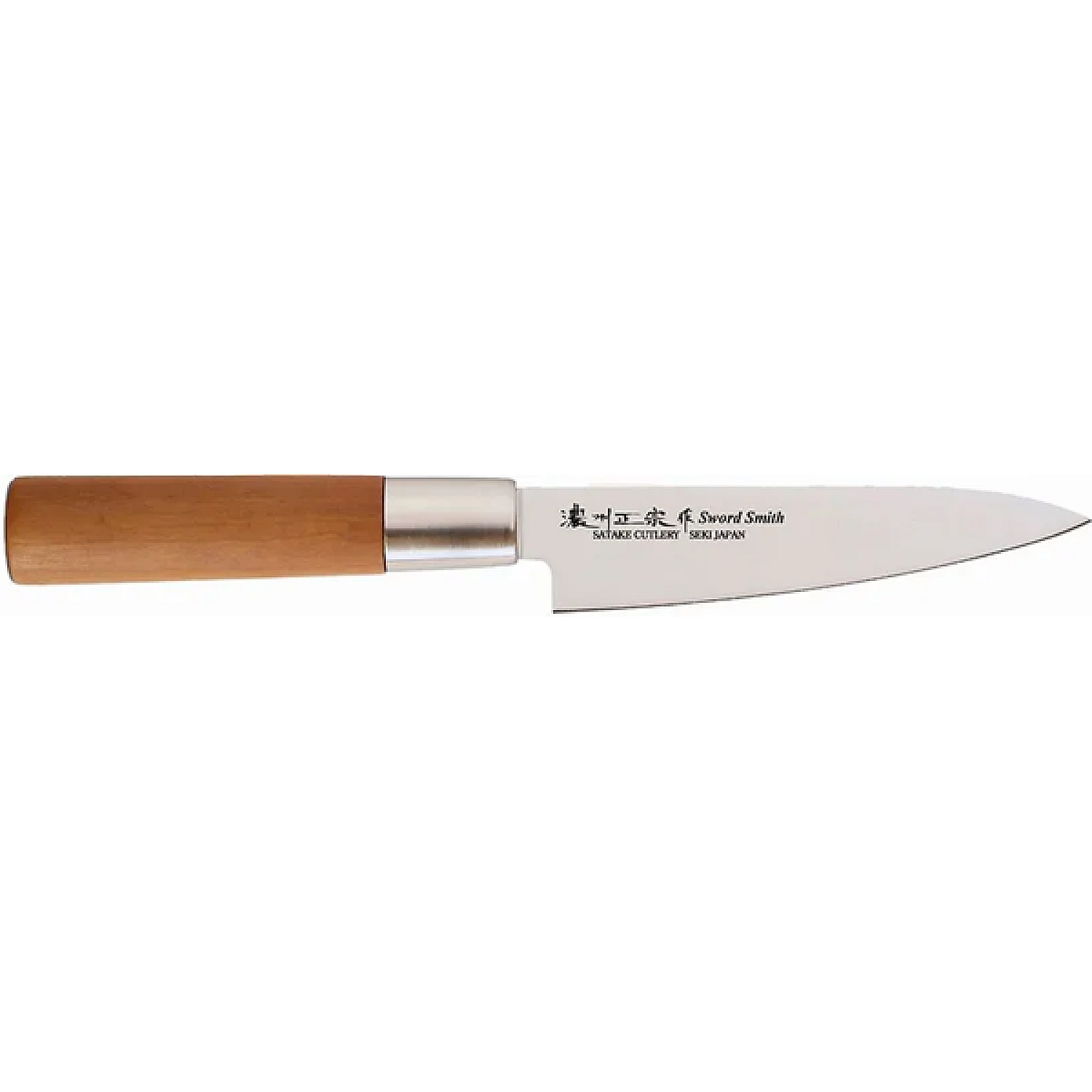 Satake kniv noushu masamuke saku chrome petty allkniv, 12 cm