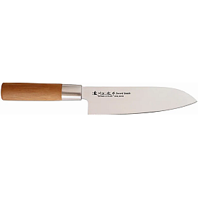 Satake - Noushu Masamuke Saku Chrome Santoku kockkniv, 17 cm