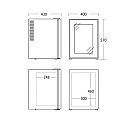 Scandomestic - MB 34 BGD - Svart, med LED belysning