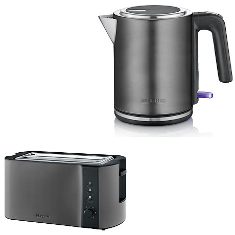 Severin - Vattenkokare + Brödrost - Dark Inox Severin - Vattenkokare + Brödrost - Dark Inox
