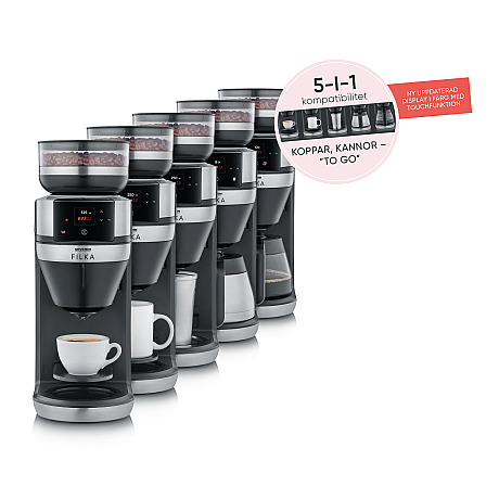 Severin - Svart, helautomatisk filterkaffemaskin FILKA