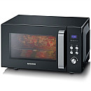 Severin - MW7763 - Svart, 25L - Enkel rengöring & roterande glastallrik