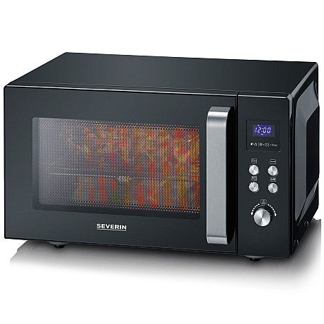 Severin - MW7763 - Svart, 25L - Enkel rengöring & roterande glastallrik